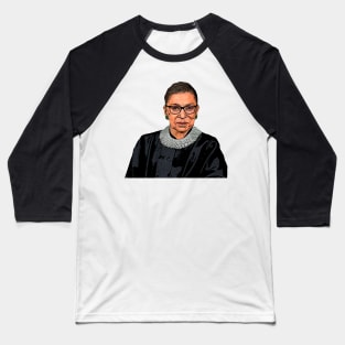 Ruth Bader Ginsburg Cartoonish Baseball T-Shirt